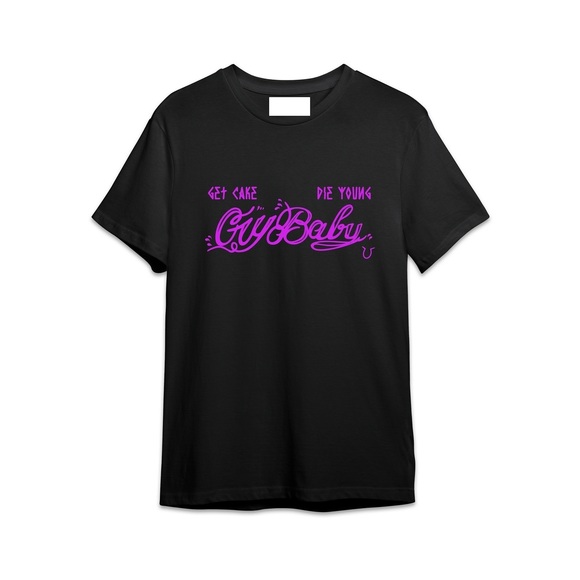 Tops - LIL PEEP _Cry Baby, Get Cake, Die Young_ Tattoos  Black Shirt